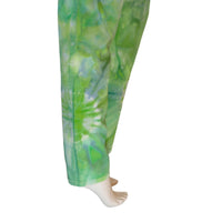 Tie Dye Jeans! Size 16 Mid Rise Skinny Levis "Green Flower Power"