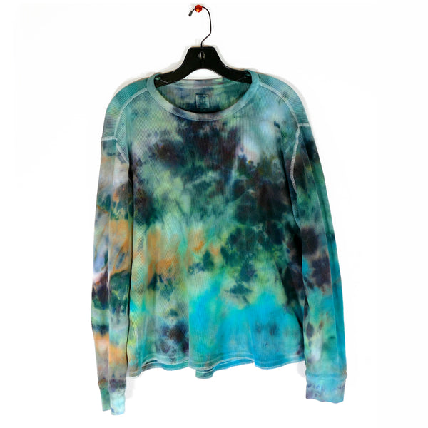 Tie Dyed Thermal Earthy Cozy Women's XL