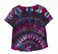 Arches Red/Purple Scoop Neck Tie Dye Tee Shirt XL