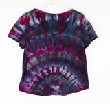 Arches Red/Purple Scoop Neck Tie Dye Tee Shirt XL