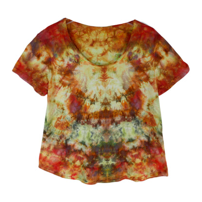 DARK FALL XL Scoop Neck Tie Dye Tee