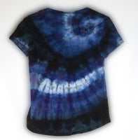SOLD! XS Ladies Tie Dye Scoop Neck: Night Sky