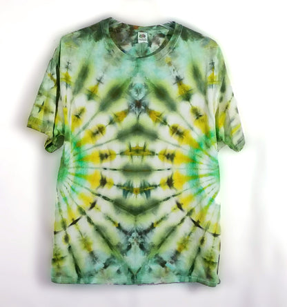 Yellow Brick Road Green Tie Dyed T-Shirt Large