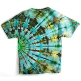 Green Planet Rays Large Tie-Dyed T-Shirt