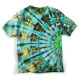Green Planet Rays Large Tie-Dyed T-Shirt