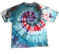 SOLD: XL Tie Dyed T-Shirt Green Swirl