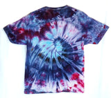 Large Tie Dyed T-Shirt Blue Swirl