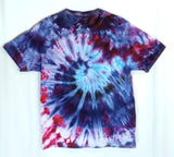 Large Tie Dyed T-Shirt Blue Swirl