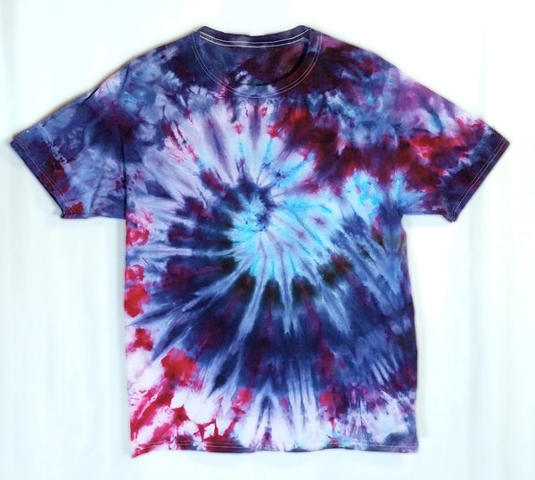 Large Tie Dyed T-Shirt Blue Swirl