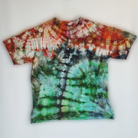SOLD ! XL Tie Dyed Tee Shirt Abstract Tree